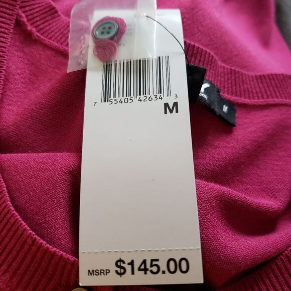 DKNY Lightweight Knit Cardigan Sz M - Picture 7 of 10